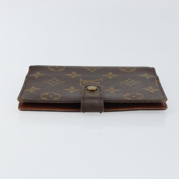 LOUIS VUITTON Monogram Agenda PM Day Planner Cover R20005 LV Auth bs31607
