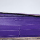 BOTTEGA VENETA INTRECCIATO Long Wallet Leather Purple Auth bs31615-17