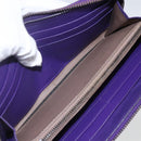 BOTTEGA VENETA INTRECCIATO Long Wallet Leather Purple Auth bs31615-20