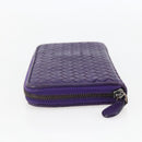 BOTTEGA VENETA INTRECCIATO Long Wallet Leather Purple Auth bs31615-3