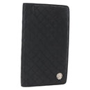 CHANEL Matelasse Long Wallet Lamb Skin Black CC Auth bs31616-1