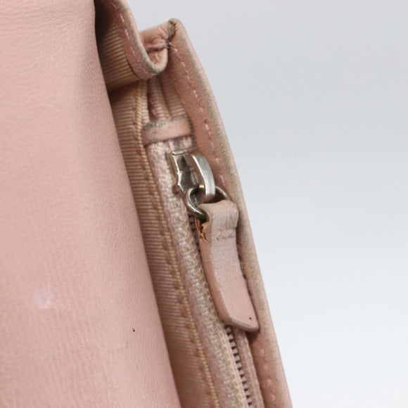 CHANEL Matelasse Long Wallet Lamb Skin Black CC Auth bs31616