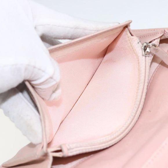 CHANEL Matelasse Long Wallet Lamb Skin Black CC Auth bs31616