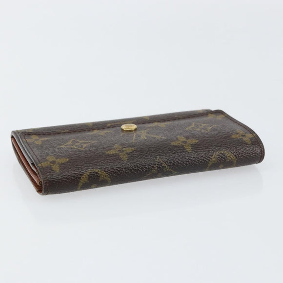 LOUIS VUITTON Monogram Porte Monnaie Zip Wallet M61735 LV Auth bs31618