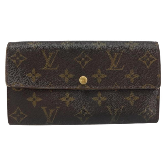 LOUIS VUITTON Monogram Pochette Porte Monnaie Credit Wallet M61725 Auth bs31619