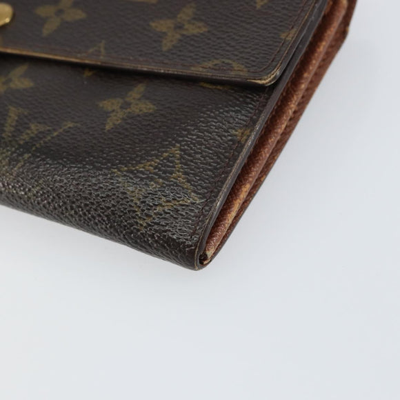 LOUIS VUITTON Monogram Pochette Porte Monnaie Credit Wallet M61725 Auth bs31619