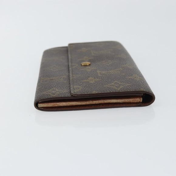 LOUIS VUITTON Monogram Pochette Porte Monnaie Credit Wallet M61725 Auth bs31621