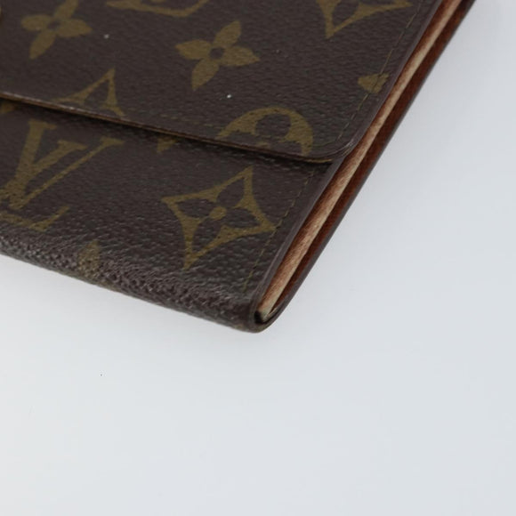 LOUIS VUITTON Monogram Pochette Porte Monnaie Credit Wallet M61725 Auth bs31621