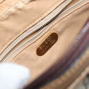 GUCCI GG Plus Supreme Shoulder Bag PVC Beige Gold Auth bs31626-16