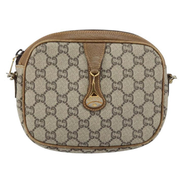 GUCCI GG Plus Supreme Shoulder Bag PVC Beige Gold Auth bs31626 - 0