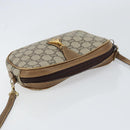 GUCCI GG Plus Supreme Shoulder Bag PVC Beige Gold Auth bs31626-6