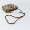 GUCCI GG Plus Supreme Shoulder Bag PVC Beige Gold Auth bs31626-7