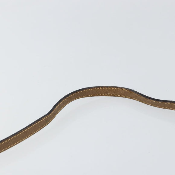 GUCCI GG Plus Supreme Shoulder Bag PVC Beige Gold Auth bs31626