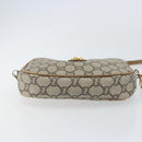 GUCCI GG Plus Supreme Shoulder Bag PVC Beige Gold Auth bs31626-5