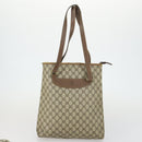 GUCCI GG Supreme Tote Bag PVC 3 Set Beige Black Auth bs31627-10