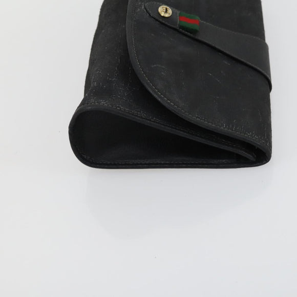 GUCCI GG Supreme Tote Bag PVC 3 Set Beige Black Auth bs31627