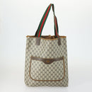 GUCCI GG Supreme Tote Bag PVC 3 Set Beige Black Auth bs31627-2
