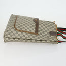 GUCCI GG Supreme Tote Bag PVC 3 Set Beige Black Auth bs31627-4