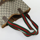 GUCCI GG Supreme Tote Bag PVC 3 Set Beige Black Auth bs31627-5