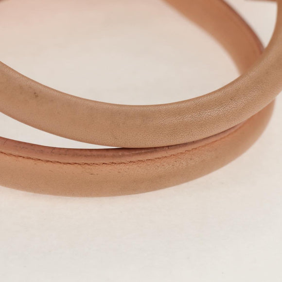 SAINT LAURENT Petit Kabas Hand Bag Leather 2way Pink Gold Auth bs31628