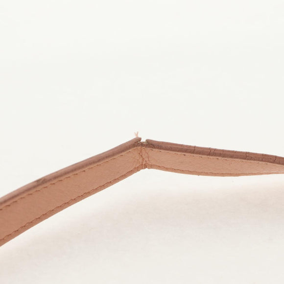 SAINT LAURENT Petit Kabas Hand Bag Leather 2way Pink Gold Auth bs31628