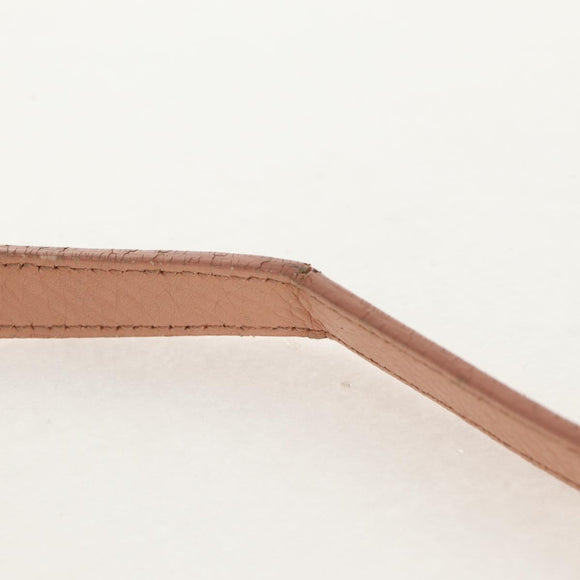 SAINT LAURENT Petit Kabas Hand Bag Leather 2way Pink Gold Auth bs31628