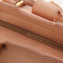 SAINT LAURENT Petit Kabas Hand Bag Leather 2way Pink Gold Auth bs31628-29