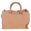 SAINT LAURENT Petit Kabas Hand Bag Leather 2way Pink Gold Auth bs31628-3