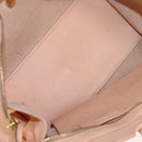 SAINT LAURENT Petit Kabas Hand Bag Leather 2way Pink Gold Auth bs31628-32