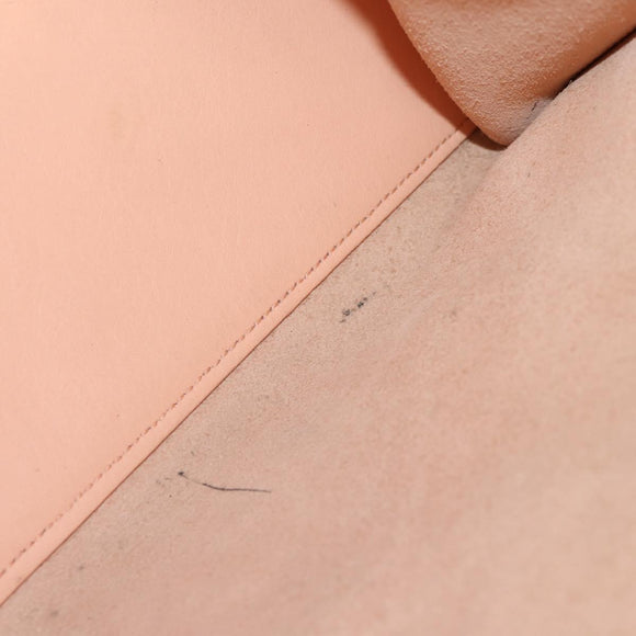 SAINT LAURENT Petit Kabas Hand Bag Leather 2way Pink Gold Auth bs31628