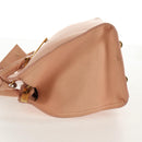 SAINT LAURENT Petit Kabas Hand Bag Leather 2way Pink Gold Auth bs31628-4