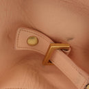 SAINT LAURENT Petit Kabas Hand Bag Leather 2way Pink Gold Auth bs31628-6