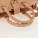 SAINT LAURENT Petit Kabas Hand Bag Leather 2way Pink Gold Auth bs31628-9