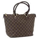 LOUIS VUITTON Damier Ebene Saleya PM Tote Bag N51183 LV Auth bs31629-1