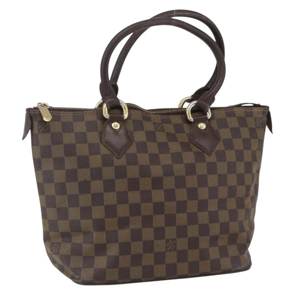 LOUIS VUITTON Damier Ebene Saleya PM Tote Bag N51183 LV Auth bs31629