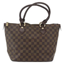 LOUIS VUITTON Damier Ebene Saleya PM Tote Bag N51183 LV Auth bs31629-2