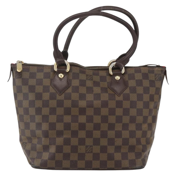 LOUIS VUITTON Damier Ebene Saleya PM Tote Bag N51183 LV Auth bs31629