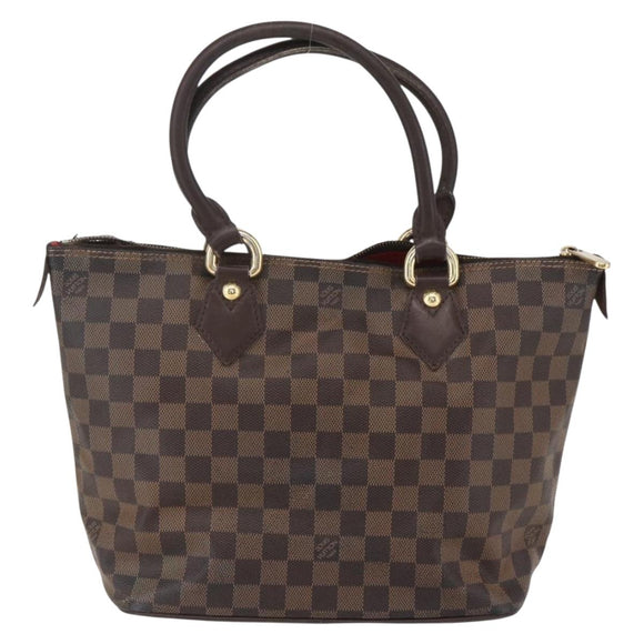 LOUIS VUITTON Damier Ebene Saleya PM Tote Bag N51183 LV Auth bs31629