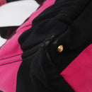 PRADA Canapa GM Hand Bag Canvas Pink Black Auth bs31630-15