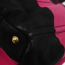 PRADA Canapa GM Hand Bag Canvas Pink Black Auth bs31630-16