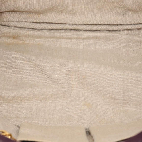 PRADA Canapa GM Hand Bag Canvas Pink Black Auth bs31630