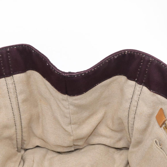 PRADA Canapa GM Hand Bag Canvas Pink Black Auth bs31630