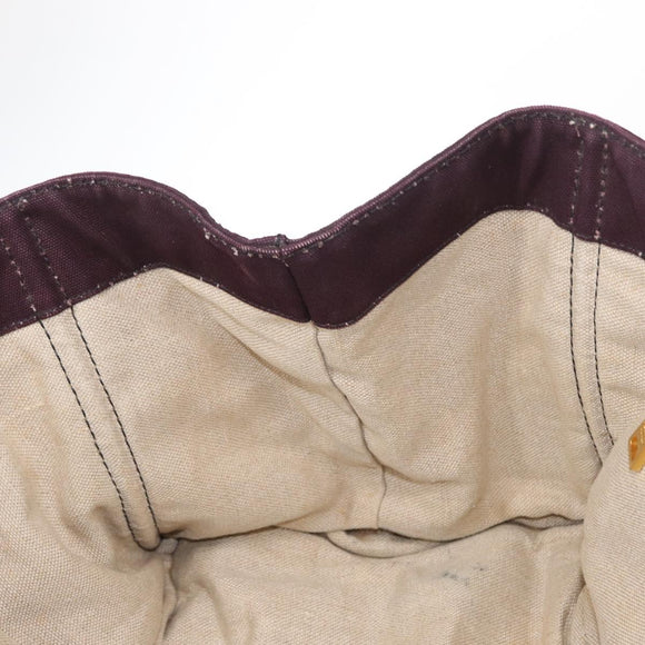 PRADA Canapa GM Hand Bag Canvas Pink Black Auth bs31630