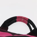PRADA Canapa GM Hand Bag Canvas Pink Black Auth bs31630-8