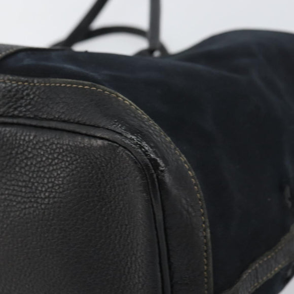 HERMES Tower Ash Garden Party MM Tote Bag Canvas Black Silver Auth bs31631