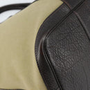 HERMES Tower Ash Garden Party MM Tote Bag Canvas Beige Silver Auth bs31632-15