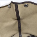 HERMES Tower Ash Garden Party MM Tote Bag Canvas Beige Silver Auth bs31632-20