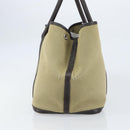HERMES Tower Ash Garden Party MM Tote Bag Canvas Beige Silver Auth bs31632-4