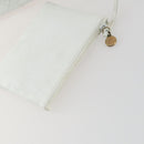 CHANEL Chain Shoulder Bag Leather White Gold CC Auth bs31633-24