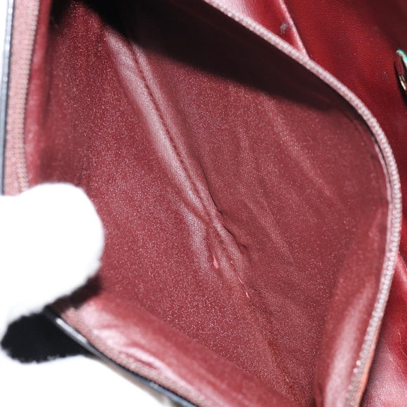 CHANEL Matelasse Chain Shoulder Bag Lamb Skin Black Gold CC Auth bs31635